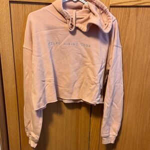 Outdoor Voices Blush Cropped Hoodie